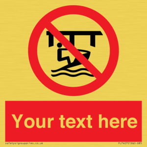 Custom Do not use watercraft in the vicinity of piers